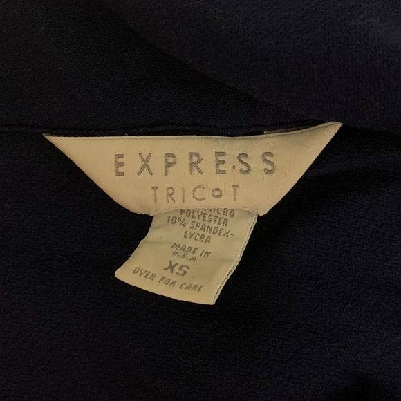 Express Blue Collared Maxi Dress Made In USA - Picture 4 of 6